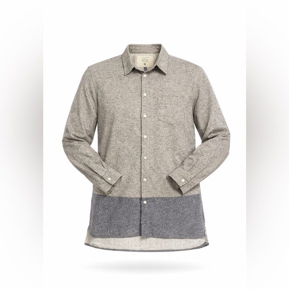 Native Youth Other - Native Youth Men’s Flannel Button Up Long Sleeve Shirt Size L Light Gray…​​